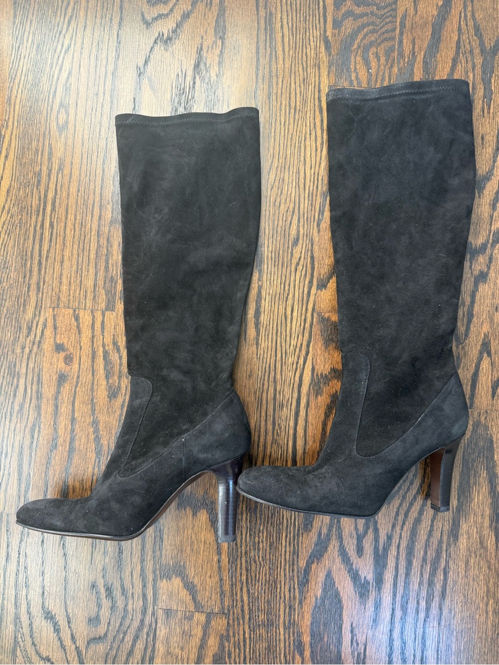 Cole Haan Black Suede Over-the-Knee Heeled Boots